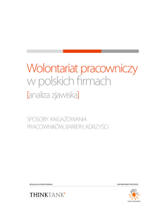 Wolontariat pracowniczy w polskich firmach