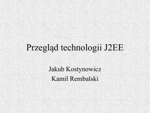 Przegląd technologii J2EE