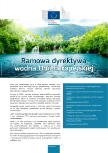 Ramowa dyrektywa wodna Unii Europejskiej