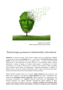 Psychoterapia poznawczo-behawioralna schizofrenii