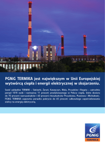 PGNiG TERMIKA jest największym w Unii Europejskiej wytwórcą