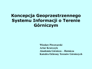 Koncepcja Geoprzestrzennego Systemu Informacji o Terenie