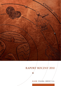 Raport Roczny 2010 KGHM Polska Miedź S.A.