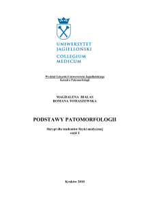 Patomorfologia - skrypt dla AGH