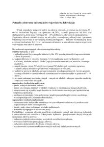 Potrzeby zdrowotne mieszkańców województwa lubelskiego