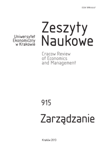 Zarządzanie - Uniwersytet Ekonomiczny w Krakowie