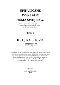 Księga Liczb - Epifania.pl