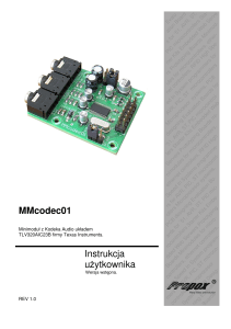 MMcodec01 Instrukcja uytkownika