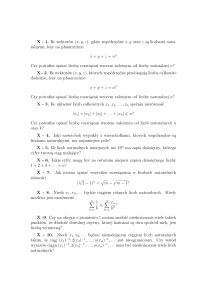 X - 1. Ile wektorów (x, y, z), gdzie współrzędne x, y oraz z są liczbami