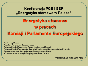 prof. Jerzy Buzek, Poseł do Parlamentu Europejskiego (format