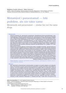 Metamizol i paracetamol — leki podobne, ale nie takie same