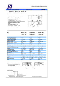Precyzyjne czujniki zbliżeniowe PCIDX PCIDX 15 , PCIDX 20