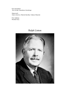 Ralph Linton był jednym z najnamienitrzych antropologów w historii