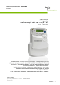 Licznik energii elektrycznej E230