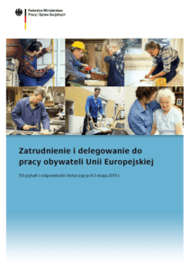 Broszura: Zatrudnienie i delegowanie do pracy obywateli UE. 50