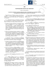 Rozporządzenie Prezesa Rady Ministrów z dnia 15 marca 2010 r. w