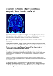 Neurony lustrzane odpowiedzialne za empatię? http://medycyna24.pl/