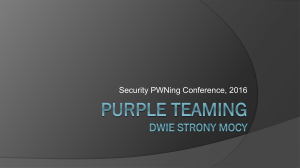 Security PWNing Conference, 2016