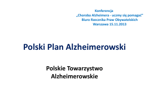 Narodowy Plan Alzheimerowski - Rzecznik Praw Obywatelskich