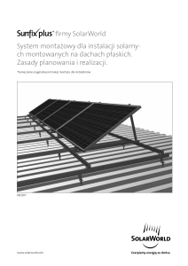 firmy SolarWorld System montażowy dla instalacji