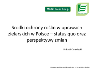 Środki ochrony roślin w uprawach zielarskich w Polsce – status quo
