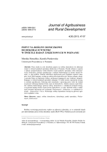 pdf pl - Journal of Agribusiness and Rural Development