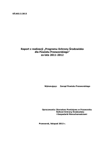 raport 2011-2012 - Biuletyn Informacji Publicznej Starostwo