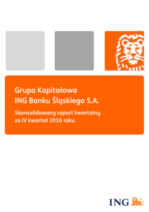 Grupa Kapitałowa ING Banku Śląskiego S.A.