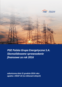 PGE Polska Grupa Energetyczna S.A. Skonsolidowane