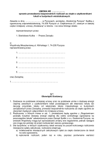 umowa nr - Geotermia Pyrzyce