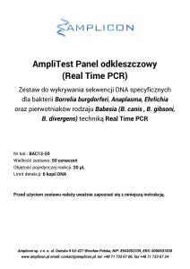 AmpliTest Panel odkleszczowy (Real Time PCR)