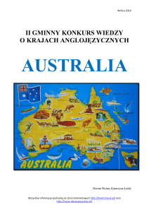 ii gminny konkurs wiedzy o krajach anglojęzycznych australia