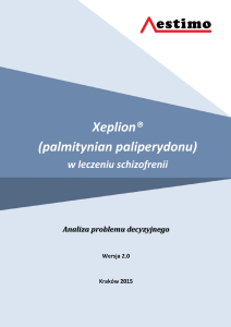 Xeplion® (palmitynian paliperydonu) w leczeniu schizofrenii
