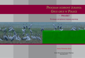 Program ochrony żurawia Grus Grus w Polsce Program ochrony