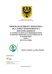 program ochro y powietrza dla stref województwa dol ośląskiego