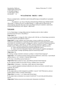 Samodzielny Publiczny Stalowa Wola dnia 27.11.2012