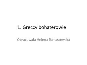 1. Greccy bohaterowie