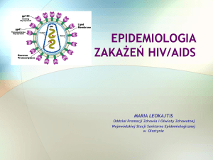 epidemiologia zakażeń hiv/aids