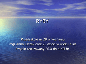 RYBY - Przedszkole nr 28 w Poznaniu