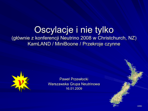 głównie z konferencji Neutrino 2008 w Christchurch, NZ