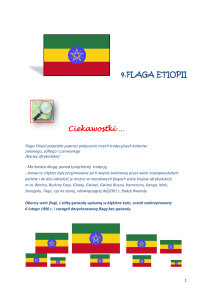 4.FLAGA ETIOPII Ciekawostki …