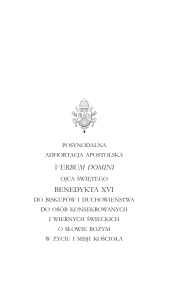 VERBUM DOMINI BENEDYKTA XVI