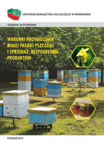 Warunki prowadzenia małej pasieki pszczelej i sprzedaż