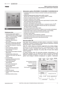 Sieci medyczne - tablica kontrolno-sterownicza TM800 - Pro-Mac