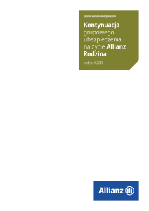 Kontynuacja indywidualnego ubezpieczenia Allianz Rodzina