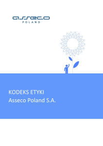 KODEKS ETYKI Asseco Poland SA
