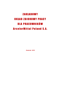 Zakładowy Układ Zbiorowy Pracy ArcelorMittal Poland S.A.