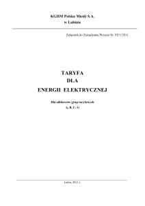 3 Ogólne zasady rozliczeń za dostawę energii elektrycznej