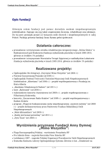 Pobierz PDF - Fundacja Anny Dymnej