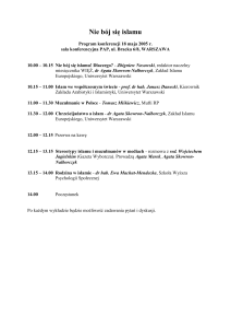 Program konferencji 18 maja 2005 r